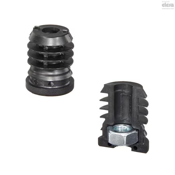 End-caps for round tubes, NDL.T-40x1.5-2-M12, Elesa, Mfr#: NDL.T